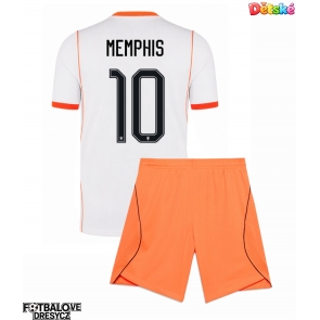 Nizozemsko Memphis Depay #10 Dětské Venkovní dres komplet MS 2026 Krátký Rukáv (+ trenýrky)